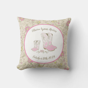 Cowgirl Baby Shower Cushion