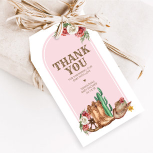 Cowgirl Baby Shower Favor Tags