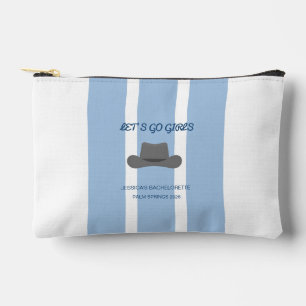 Cowgirl Bachelorette Party Paper Plates Accessory Pouch