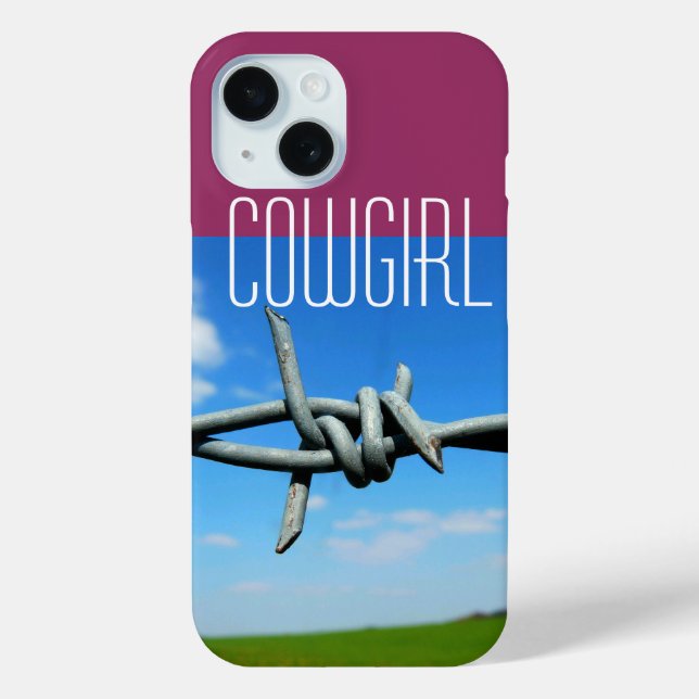 Cowgirl Barbed-Wire Case-Mate iPhone Case (Back)