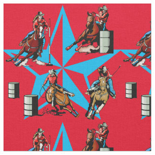 Cowgirl Barrel Racing Pole Bending Rodeo Fabric