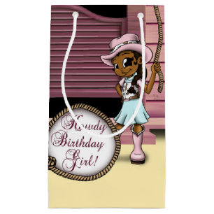 Cowgirl Birthday Gift Bag - Small, Glossy