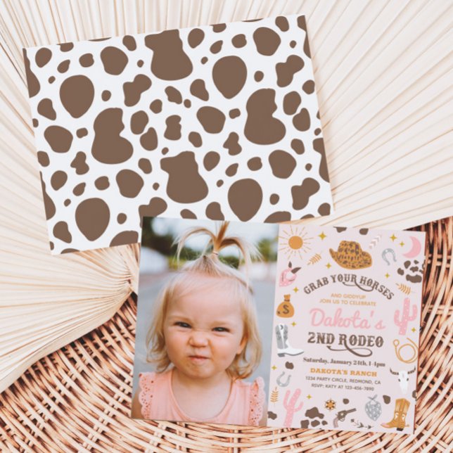 Cowgirl Birthday Invitation | 2nd Rodeo Invitation (Creator Uploaded)