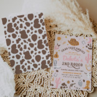 Cowgirl Birthday Invitation | 2nd Rodeo Invitation