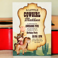 Cowgirl birthday party horse wild and free
