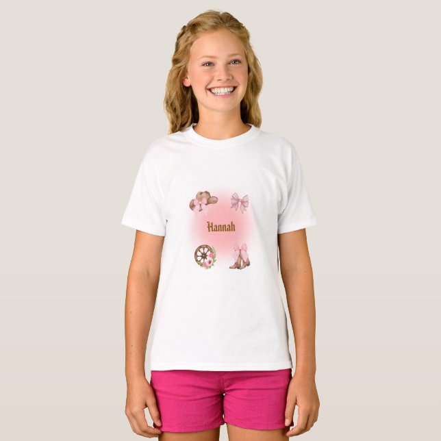 Cowgirl Birthday Tshirt Gift (Front Full)