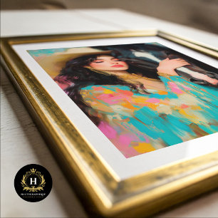 Cowgirl & Black Stallion Decoupage Tissue Paper