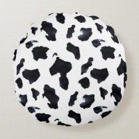 Cowgirl Black White Cow Print