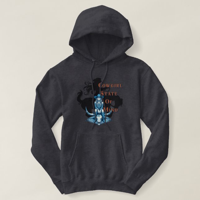 Cowgirl Boho Style  Hoodie (Design Front)