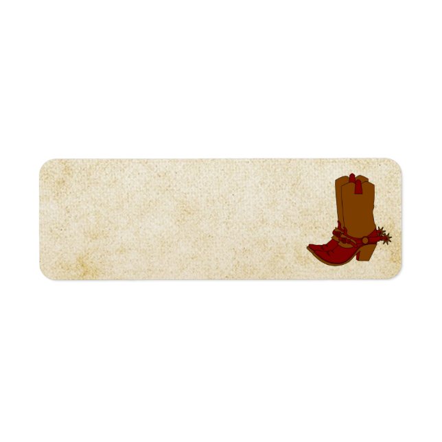 Cowgirl Boot Address Label (Front)