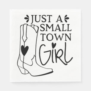 Cowgirl Boots Cowboy Horse Lover Western Country Napkin