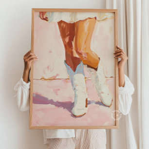 Cowgirl Boots Painting - Western Chic Wall Art