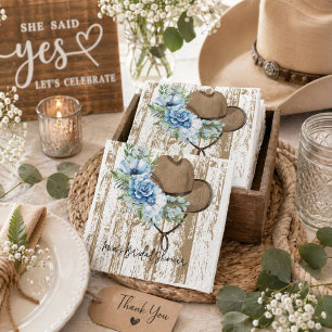 cowgirl bridal shower napkin