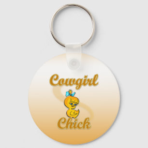 Cowgirl Chick Key Ring