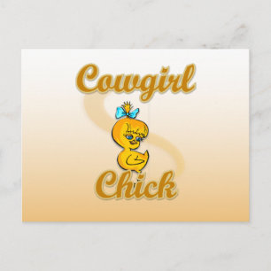 Cowgirl Chick Postcard