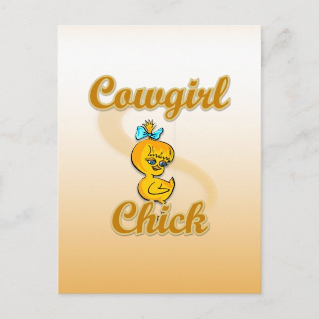 Cowgirl Chick Postcard (Front)