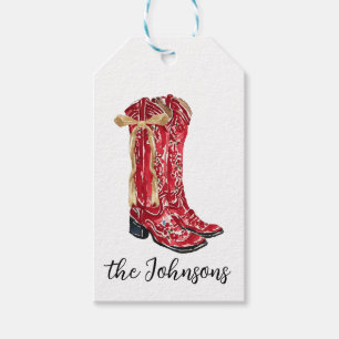 Cowgirl Christmas Gift Tags