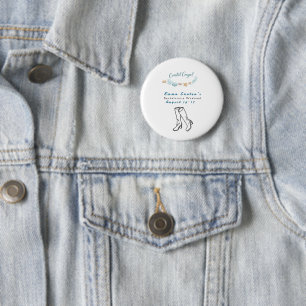cowgirl coastal Bachelorette Week party 6 Cm Round Badge