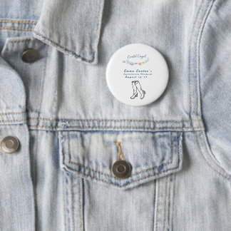 cowgirl coastal Bachelorette Week party 6 Cm Round Badge