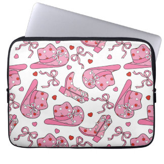 Cowgirl Coquette Pink Laptop Sleeve