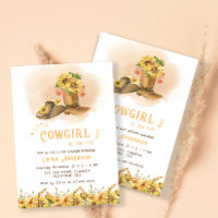 Cowgirl Country Baby Shower Invitation