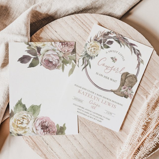 Cowgirl Country Baby Shower Invitation (Creator Uploaded)