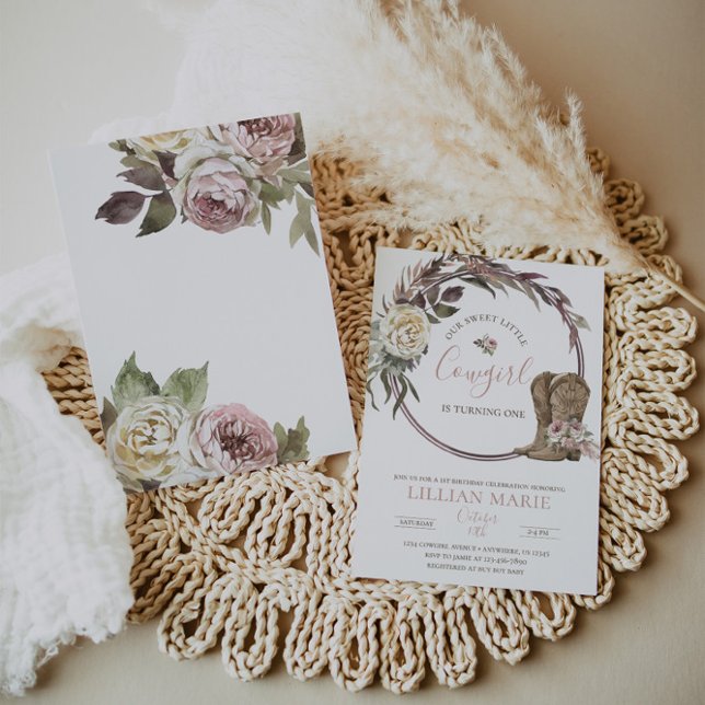 Cowgirl Country Rustic Birthday Invitation (Creator Uploaded)