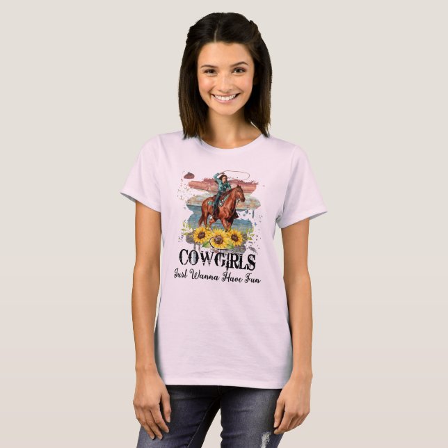 Cowgirl Country Western T-Shirt (Front Full)