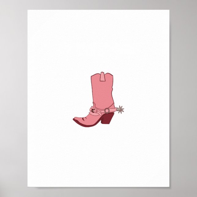 Cowgirl, cowboy boot themed  poster (Front)