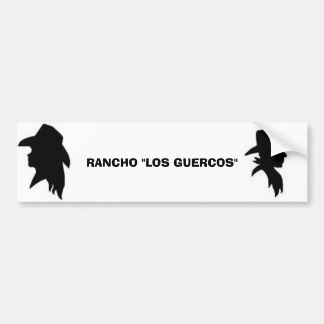 Cowgirl, Cowboy, RANCHO Bumper Sticker (Front)