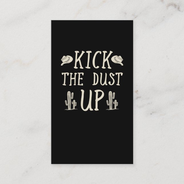 Cowgirl Cowboy Western Country Music Lover Business Card (Front)