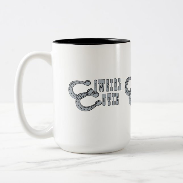 Cowgirl Cutie Two-Tone Coffee Mug (Left)