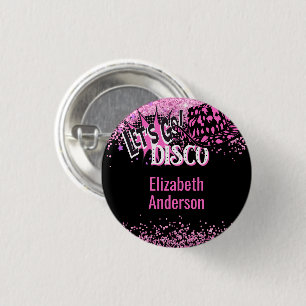 Cowgirl Disco Bachelorette Lets Go Last Ride Rodeo 3 Cm Round Badge