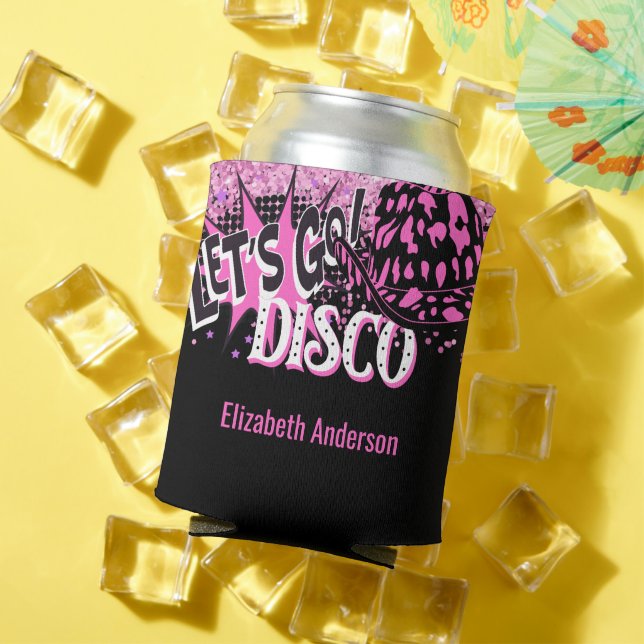 Cowgirl Disco Bachelorette Lets Go Last Ride Rodeo Can Cooler (In Situ Summer)