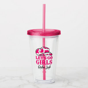 Cowgirl Disco Last Rodeo Bachelorette Acrylic Tumb Tumbler
