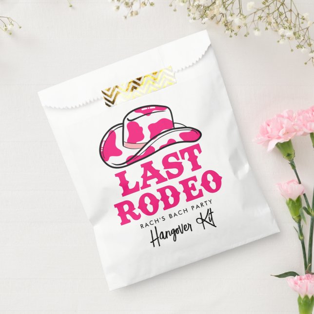 Cowgirl Disco Last Rodeo Bachelorette Hangover Kit Favour Bags (Sealed)