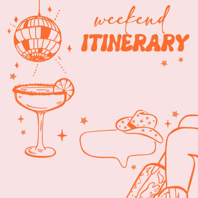 Cowgirl Disco Rodeo Bachelorette Weekend Invitation (Creator Uploaded)