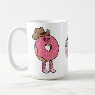 Cowgirl Doughnut, Funny Pink Sprinkles Coffee Mug