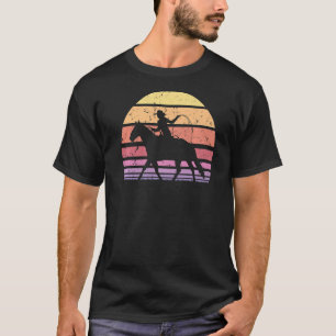 Cowgirl Farm Country For Women Girls Animals Retro T-Shirt