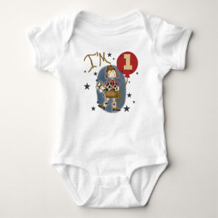Cowgirl First Birthday Baby Bodysuit
