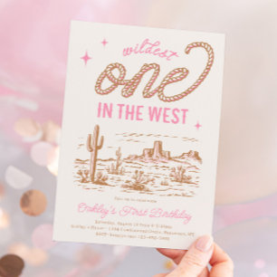 Cowgirl First Birthday Invitation