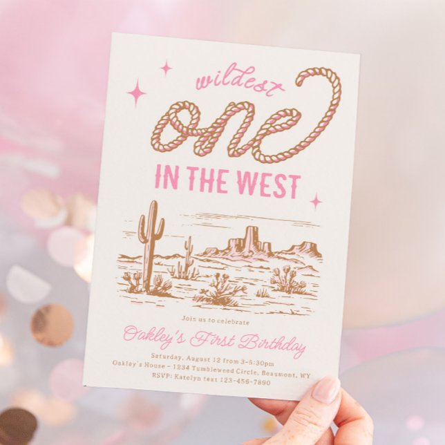 Cowgirl First Birthday Invitation (Creator Uploaded)