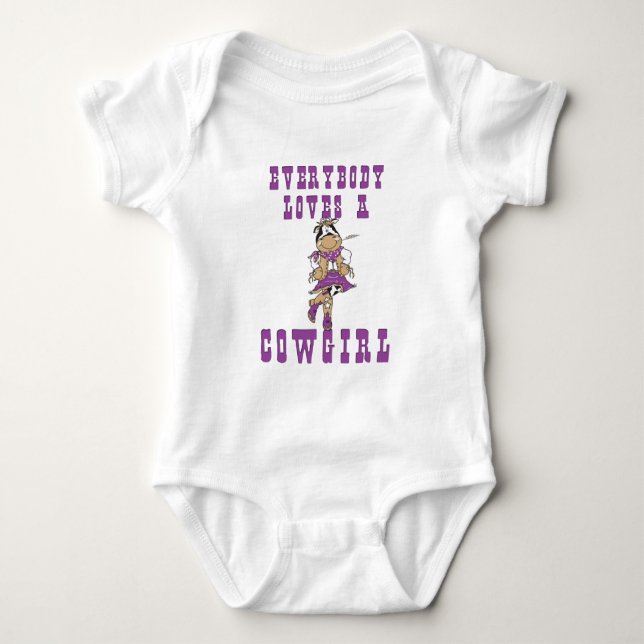 CowGirl Gifts Baby Bodysuit (Front)