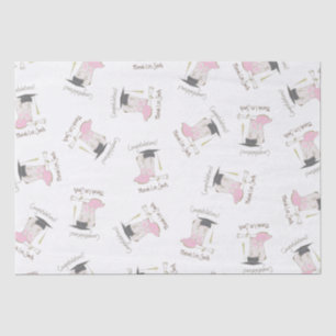 Cowgirl Graduation Country Western Party Tissue Paper