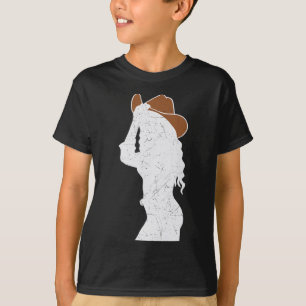 Cowgirl Hat Barrel Racing Horseback Riding Rodeo T-Shirt