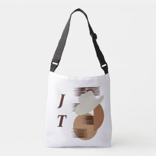 Cowgirl Hat Funky Abstract Crossbody Tote Bag