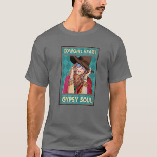 Cowgirl Heart Hippie Soul Western Country Hippie G T-Shirt