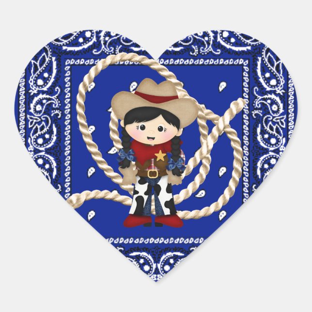 Cowgirl Heart Sticker (Front)