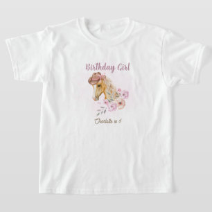 Cowgirl Horse Floral Western Birthday T-Shirt
