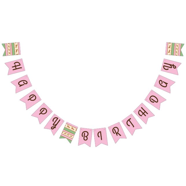 Cowgirl Horse Pony Cute 1st Birthday Party Theme Bunting (All)